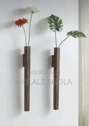 Wall Crafted Hexagonal Wooden Planter Decors