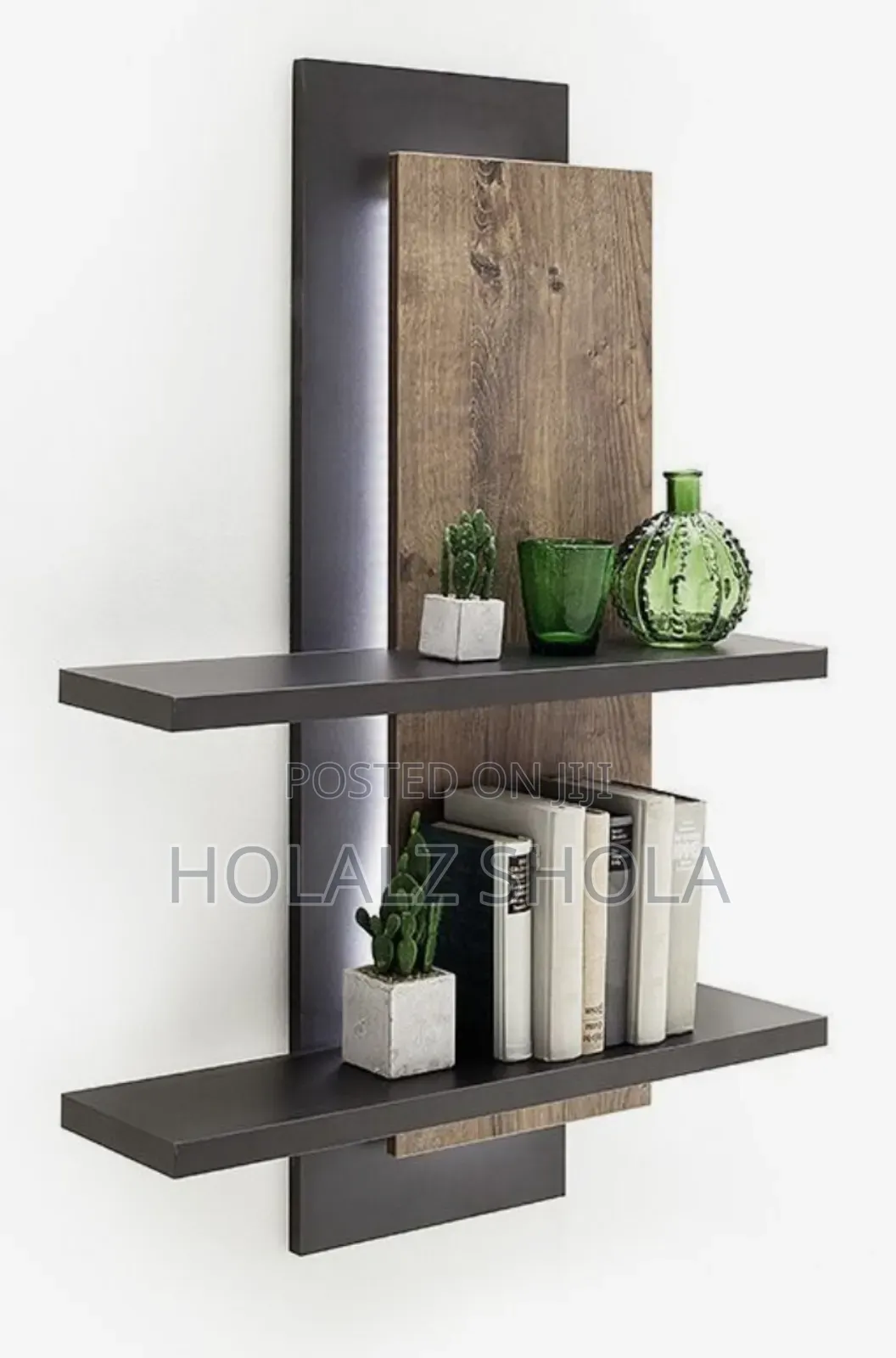 Wall Crafted Hexagonal Wooden Planter Decors