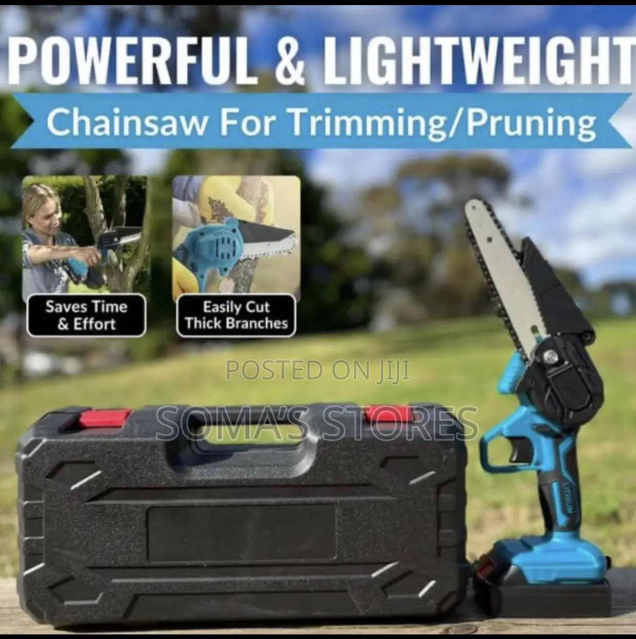 Rechargeable Trimming,Cutting And Sewing Chain Machine