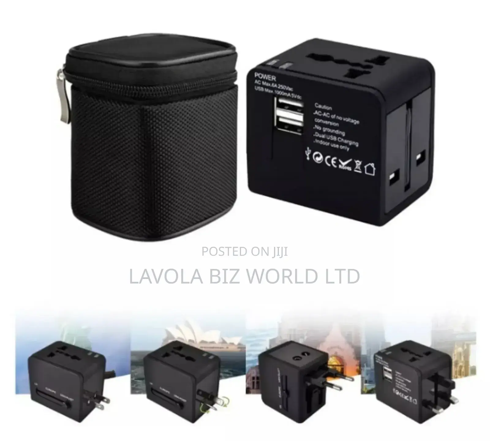 Travel Adapter With Bag