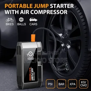 Portable Car Batteries Jump Starter and Air Inflator Pump.