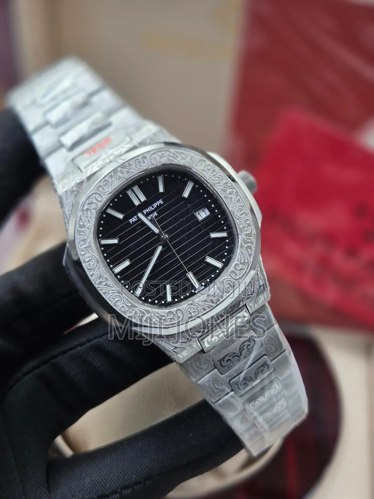 Patek Philippe Silver Engraved 