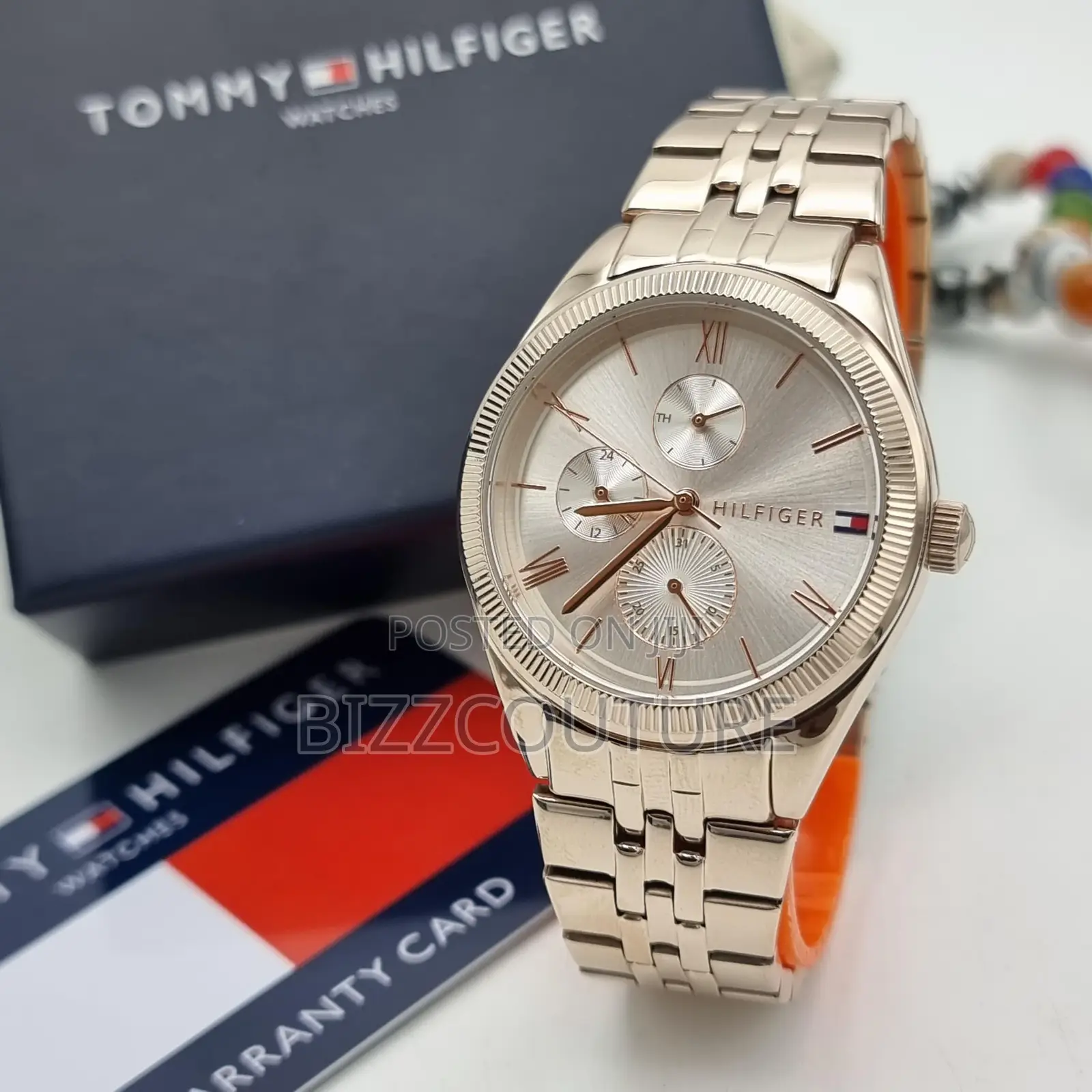 Original Tommy Hilfiger Chronograph Silver Chain Watch