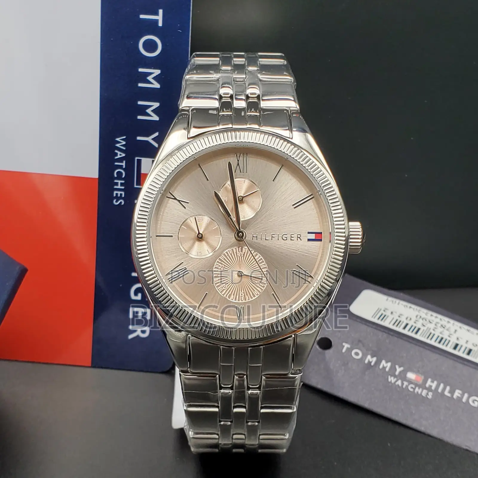 Original Tommy Hilfiger Chronograph Silver Chain Watch