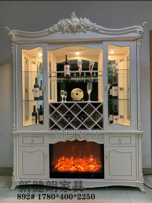 Royal Wooden Bar With Fireplace