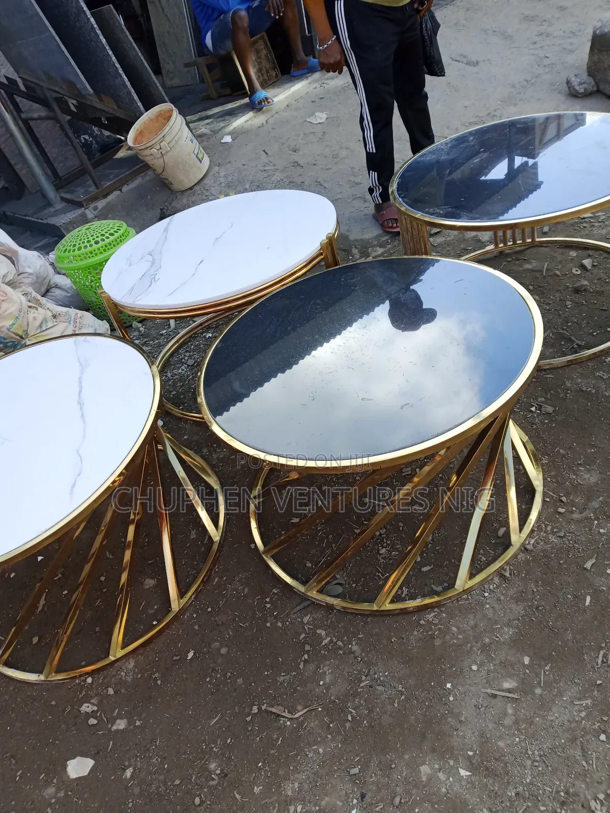 Center Table With Granite Top