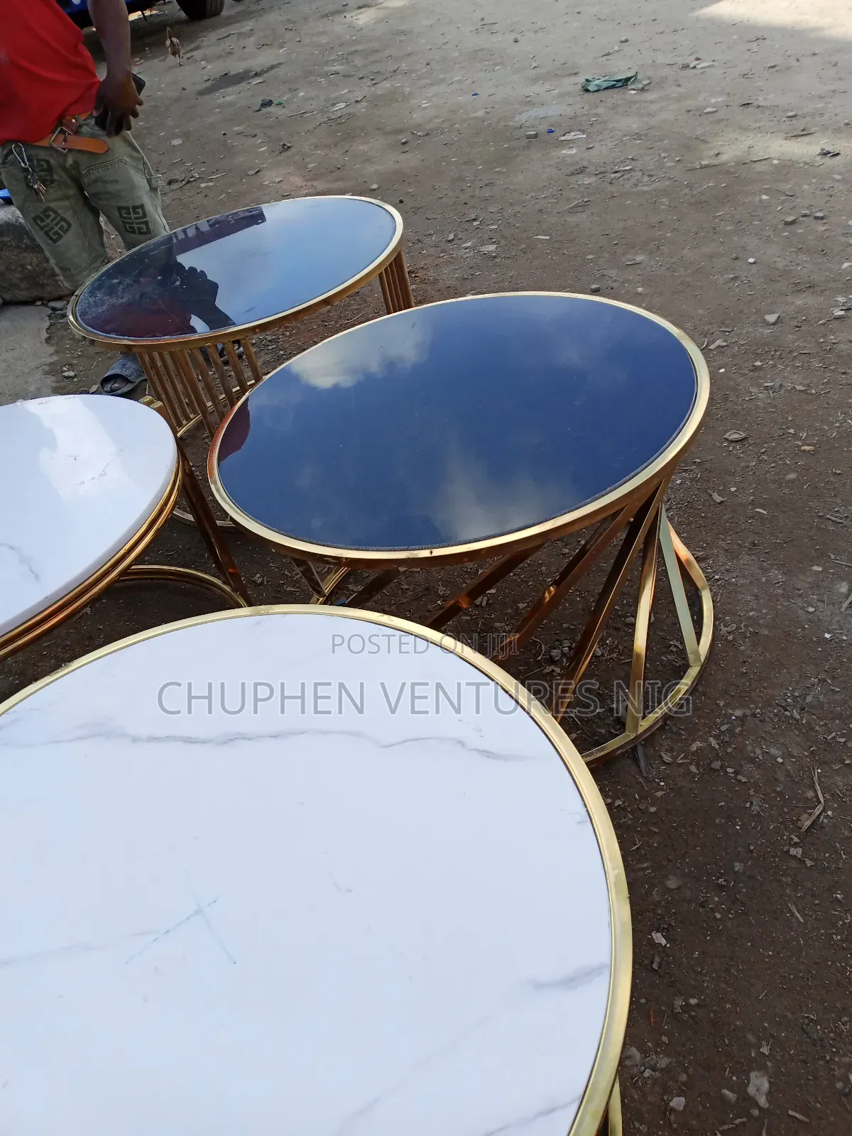 Center Table With Granite Top