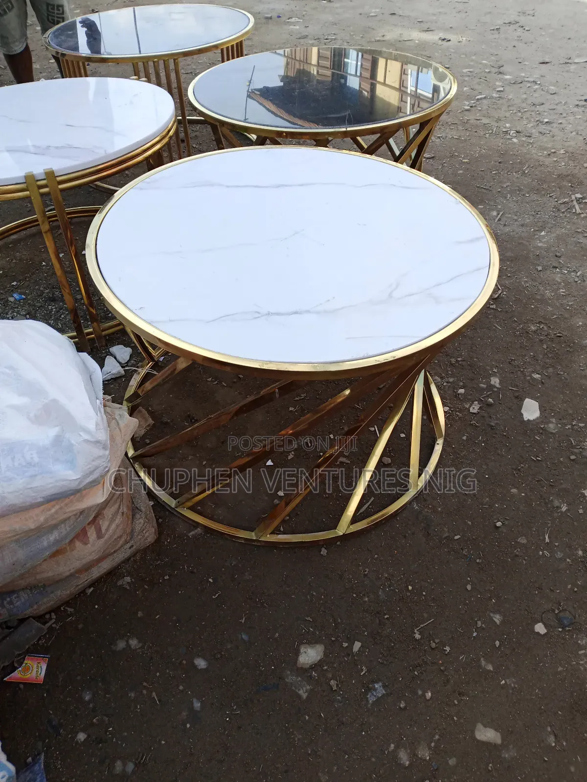Center Table With Granite Top