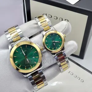 Original Gucci Silver and Gold Color Selection Chain Watch