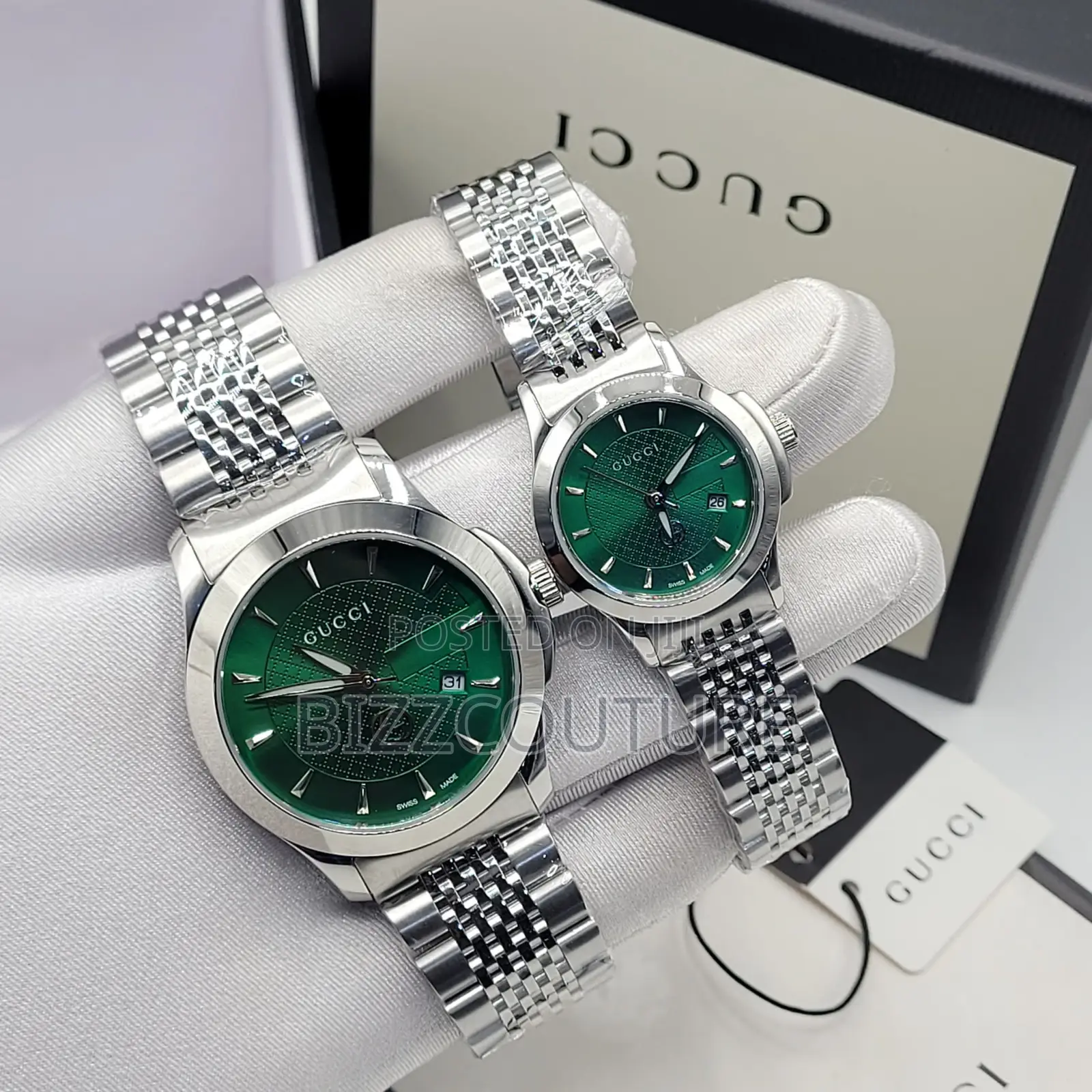 Original Gucci Color Dail Selection Silver Chain Watch