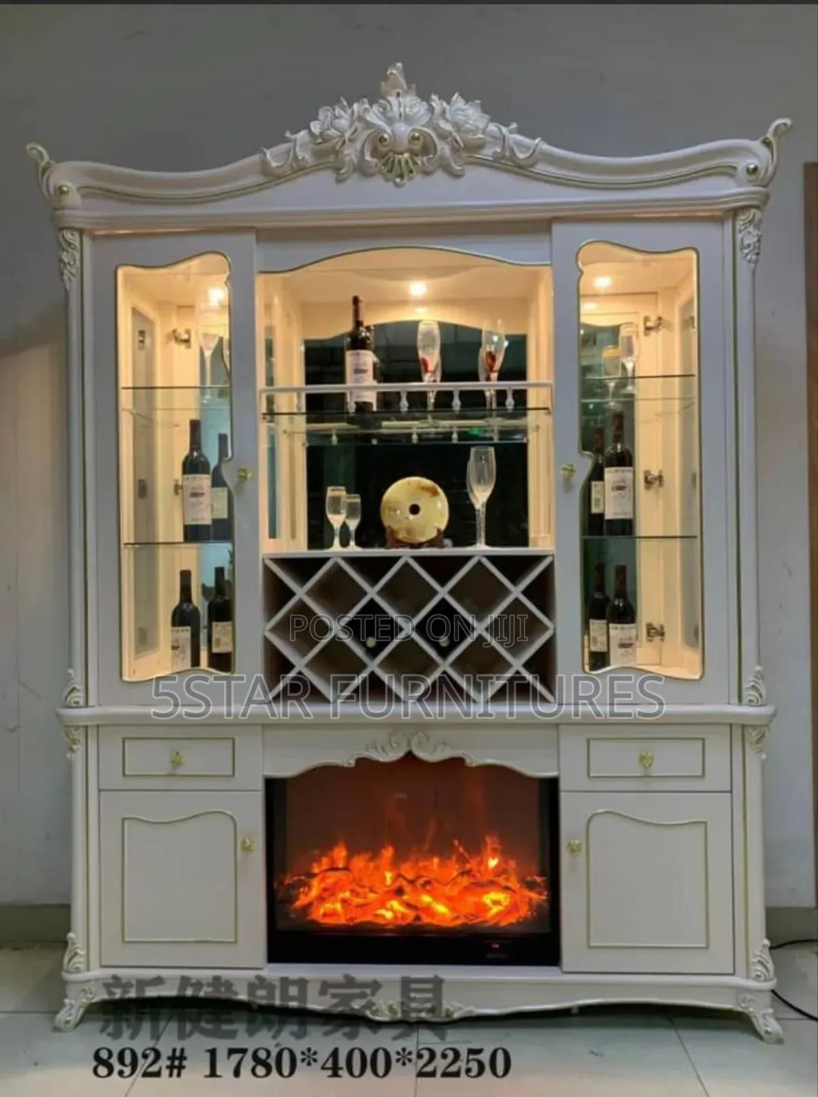 Wine Bar With Fireplace