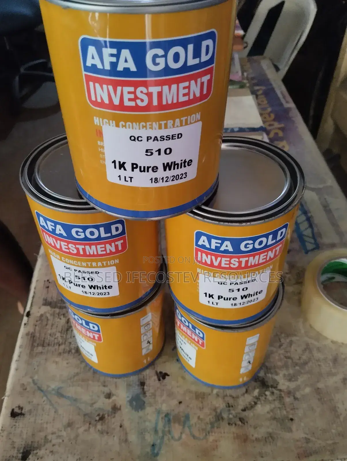 Auto Base 1kg Pure White Paint