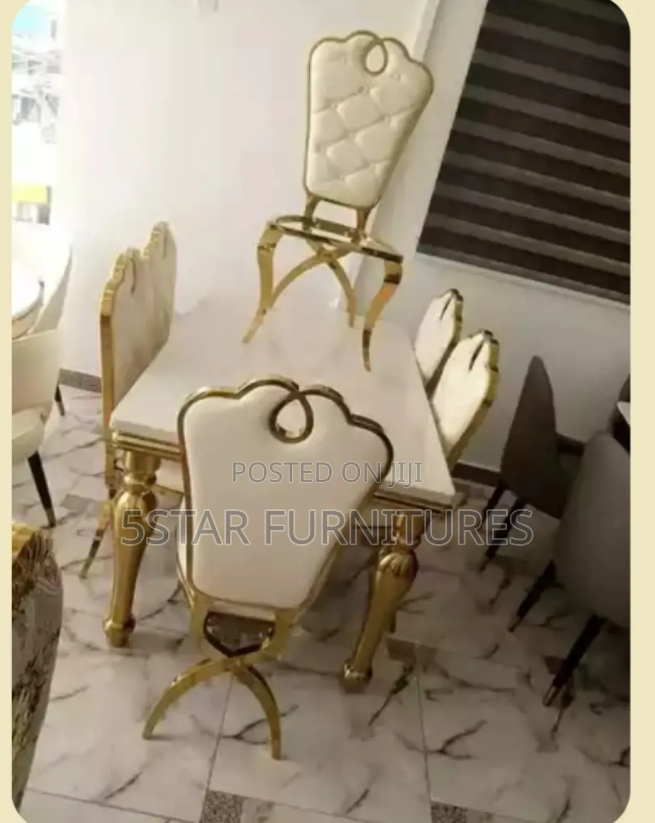 Marble Dining With 6 Chairs