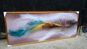 A Large Feather Acrylic Glass Frame