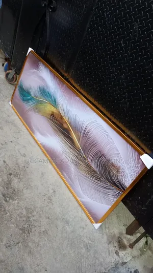A Large Feather Acrylic Glass Frame