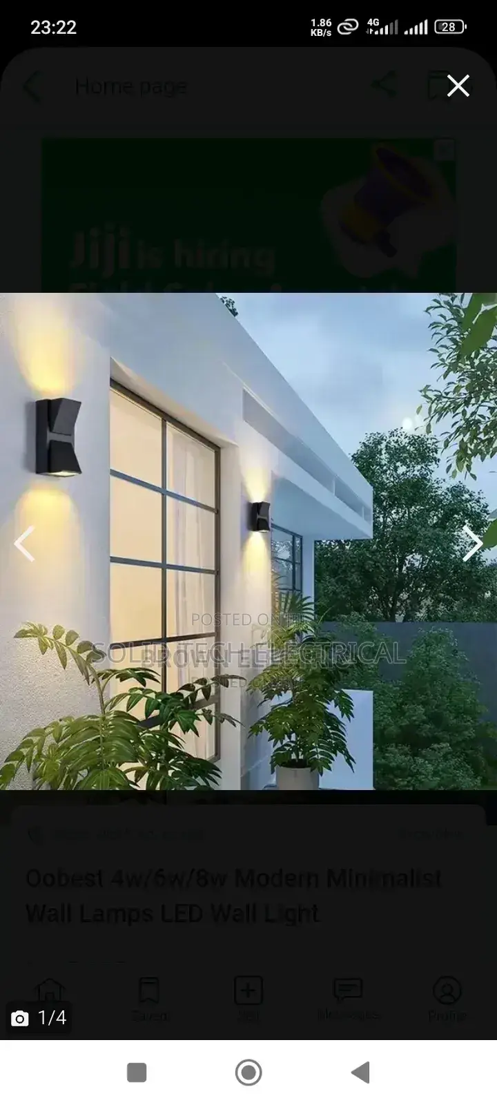 Outdoor Fence Wall Light Up and Down