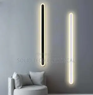 Led Wall Lamp Long Black Bedside Indoor Scone