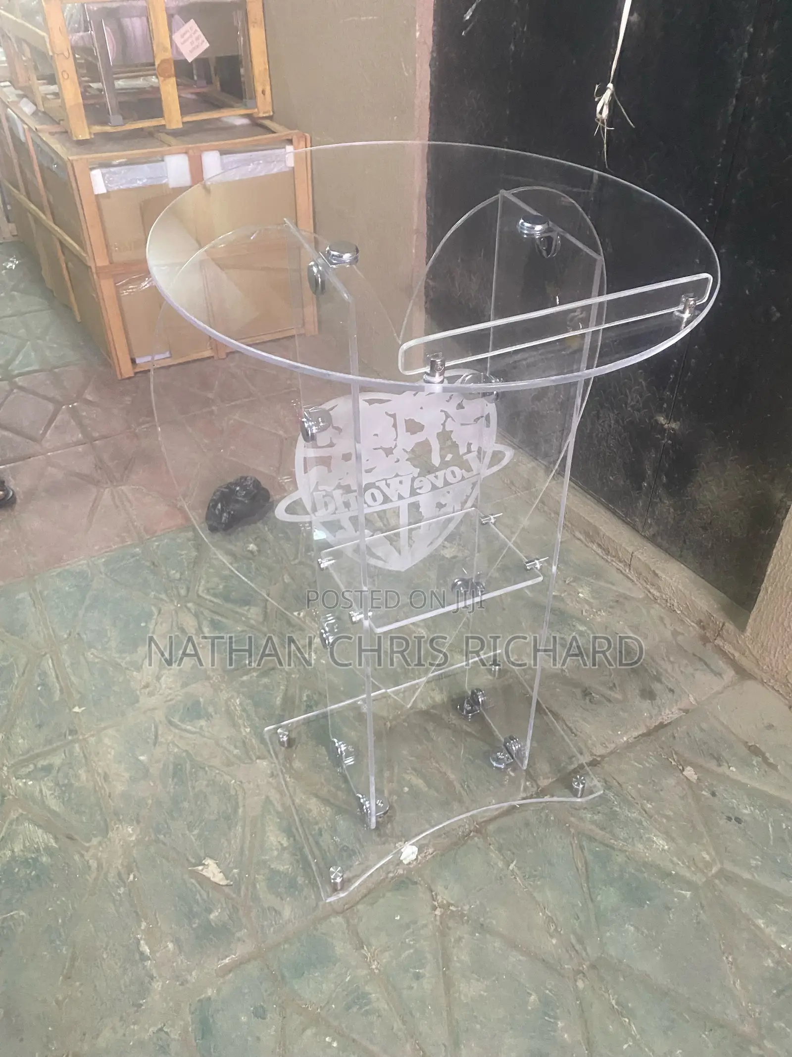 High Quality Acrylic Love World Pulpit