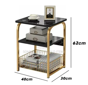 3layers Wooden Top Coffee Side Table