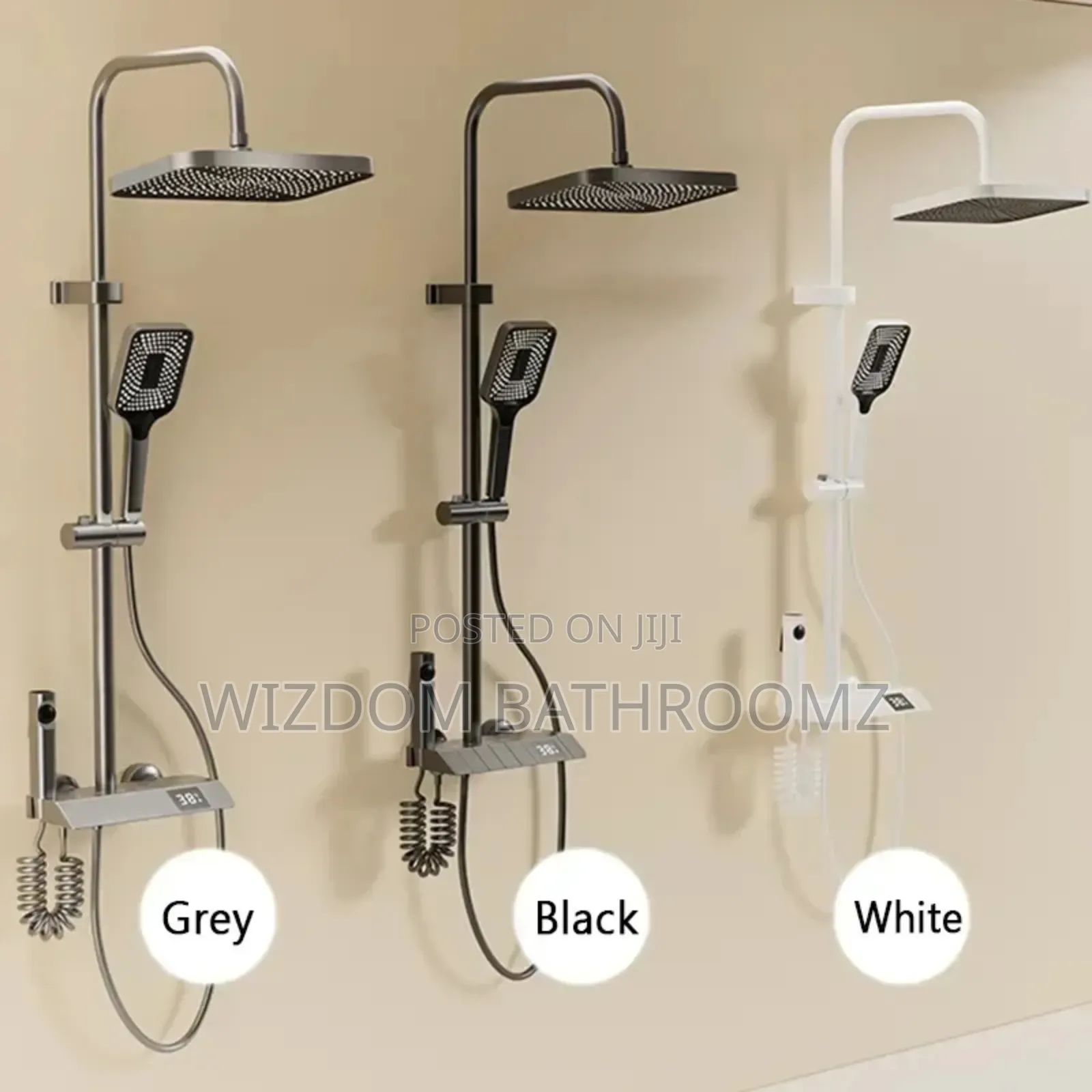 Temperature Display Paino Shower Set