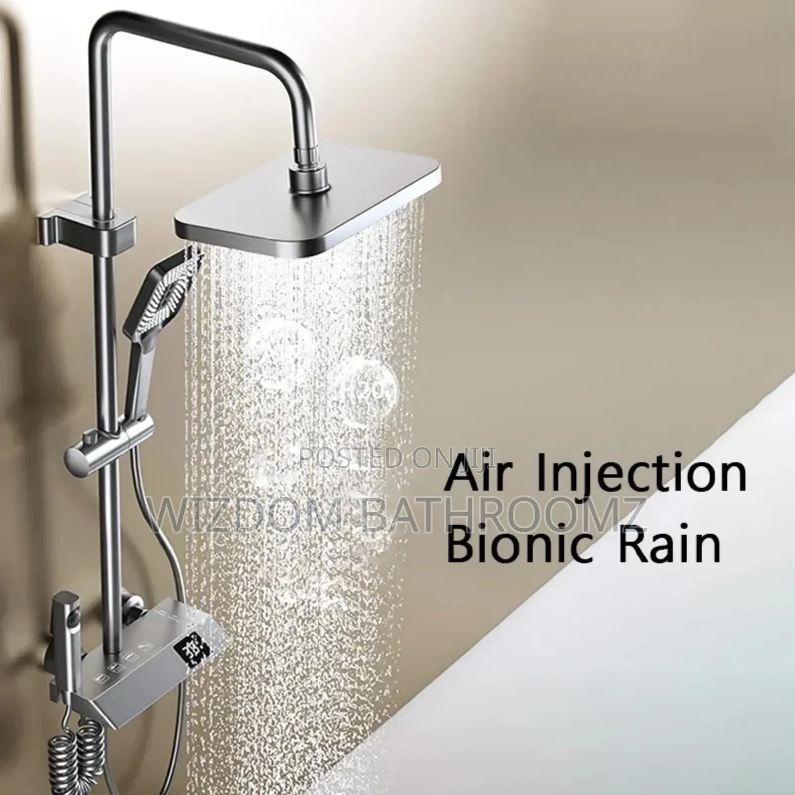 Temperature Display Paino Shower Set