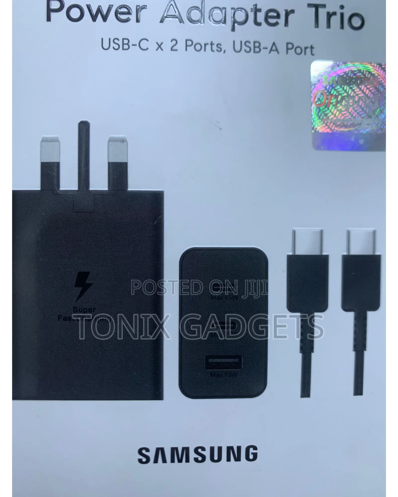 Samsung 3-Ports Superfast Complete Wall Charger - 65W