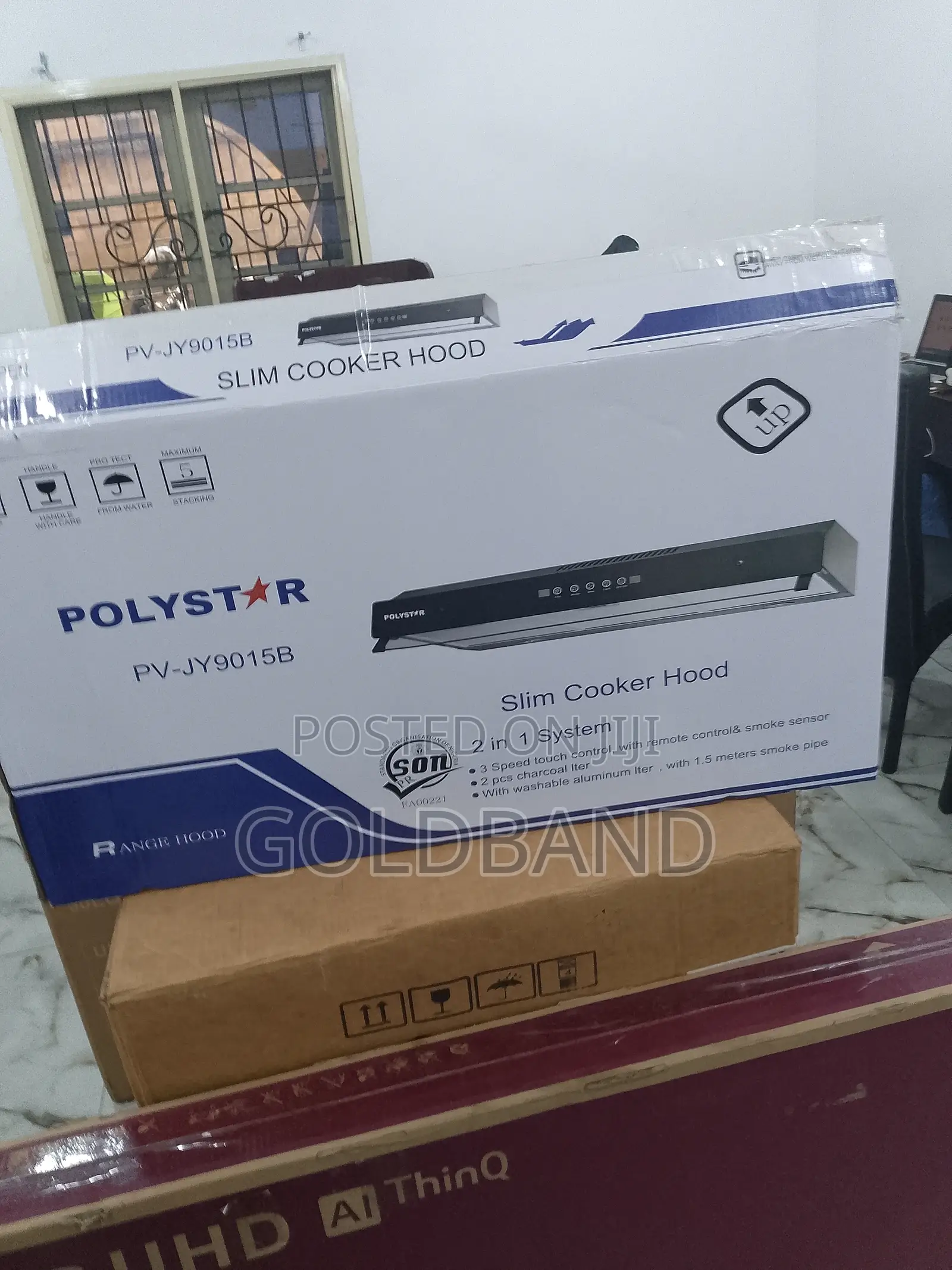 Polytsar 9ocm Digital Slim Cooker Hood (Hand Wave Sensor)