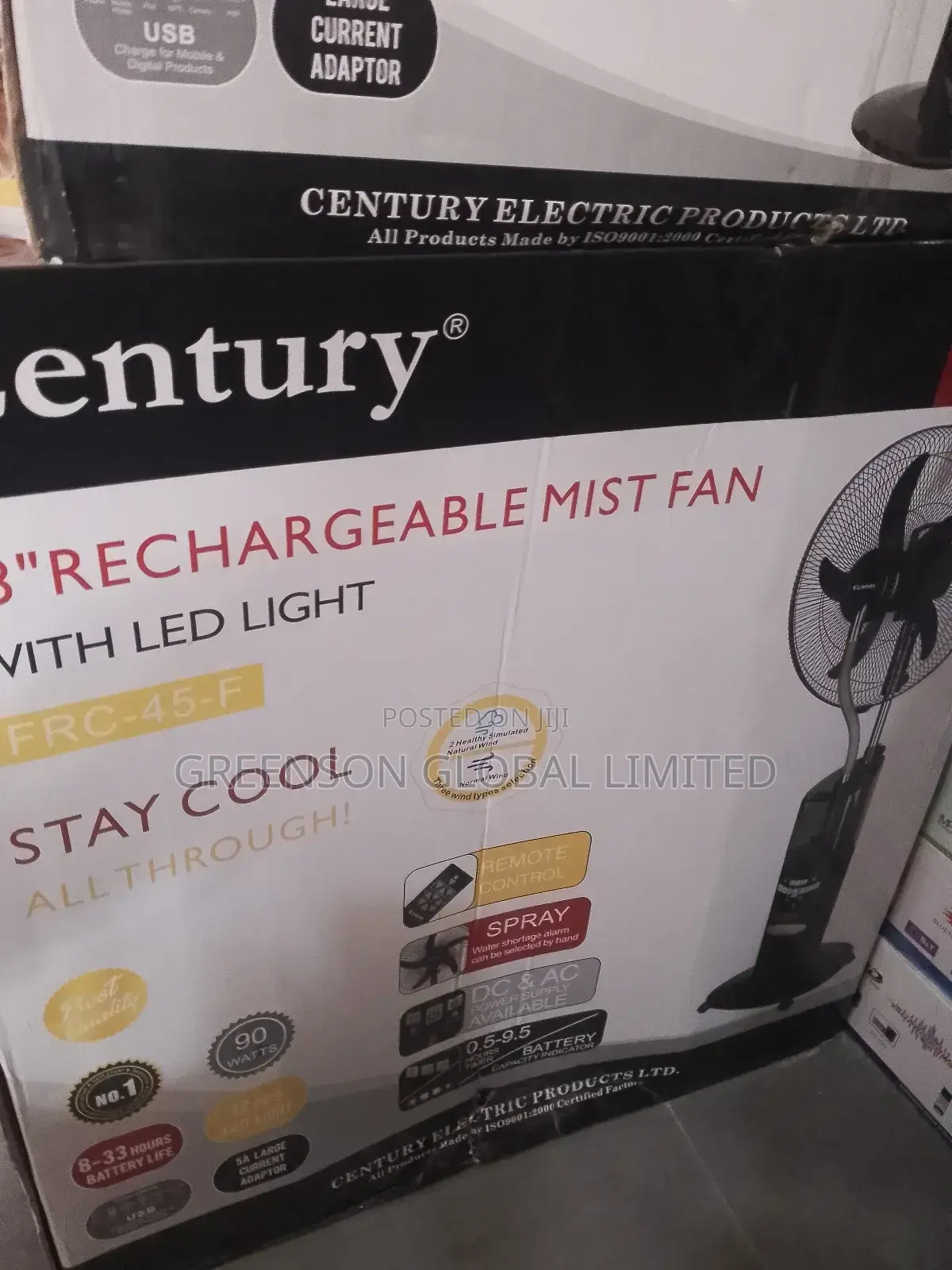 Century Rechargeable Fan