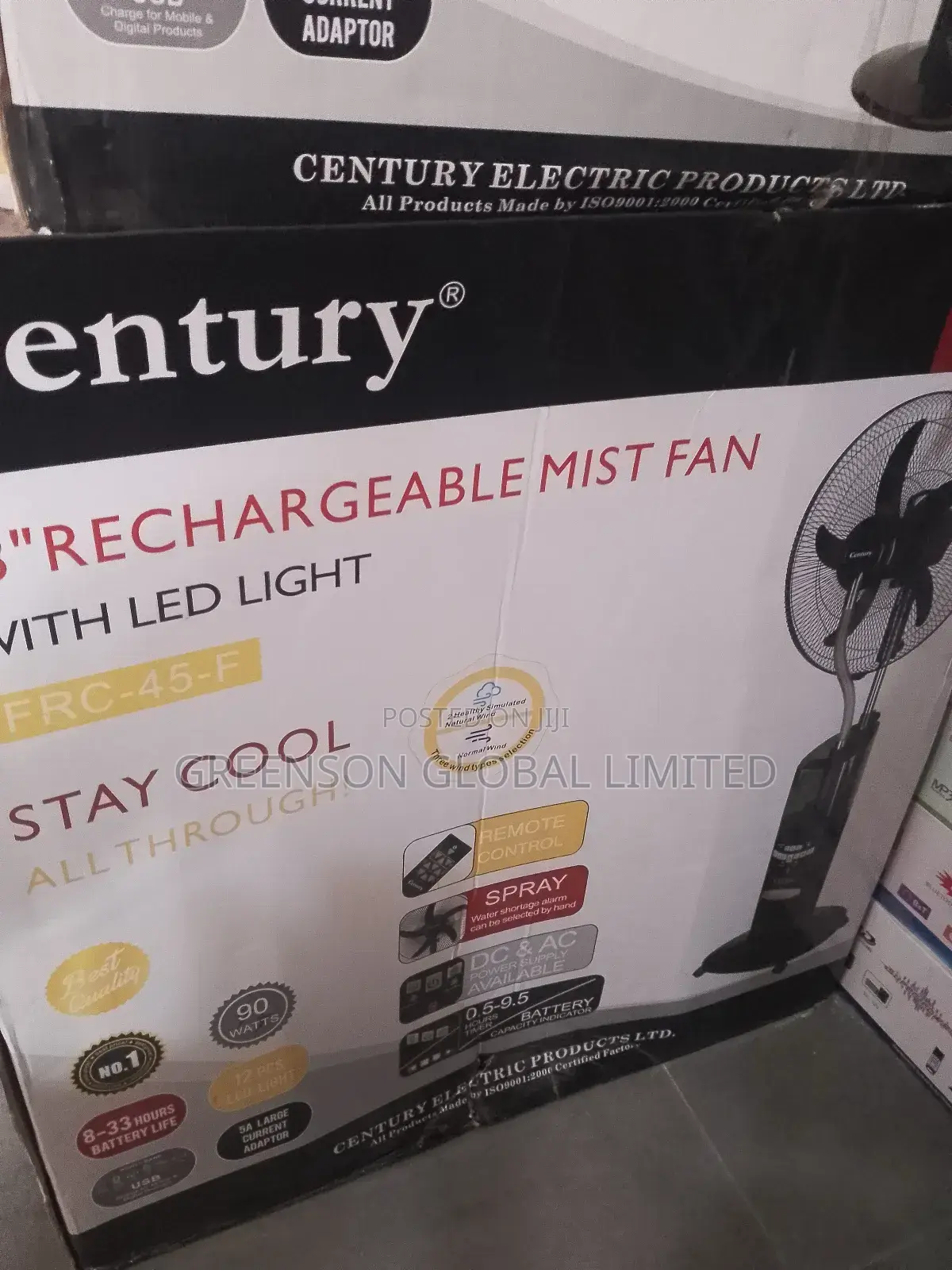 Century Rechargeable Fan