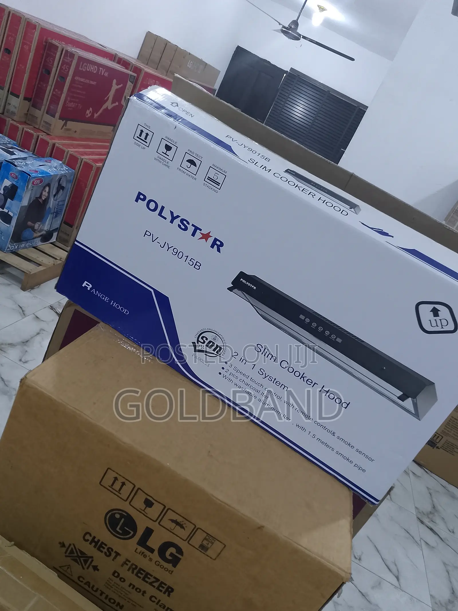 90cm Polystar Digital Slim Hand Sensor Cooker Hood