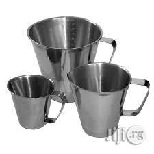 Messuring Jug Stainless Steel 0.500 And 1. 0l