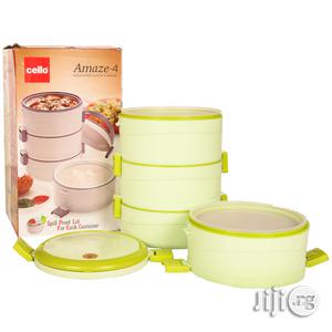 Cello Amaze-4 (White) Insulted Lunch Carrier 1 Pack