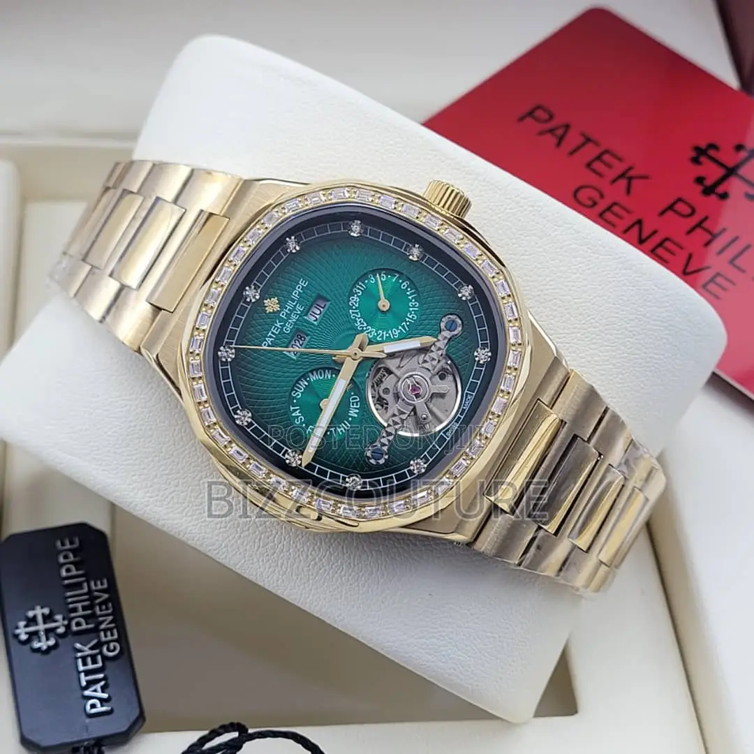 Original Patek Philippe Chronograph Gold Chain Watch