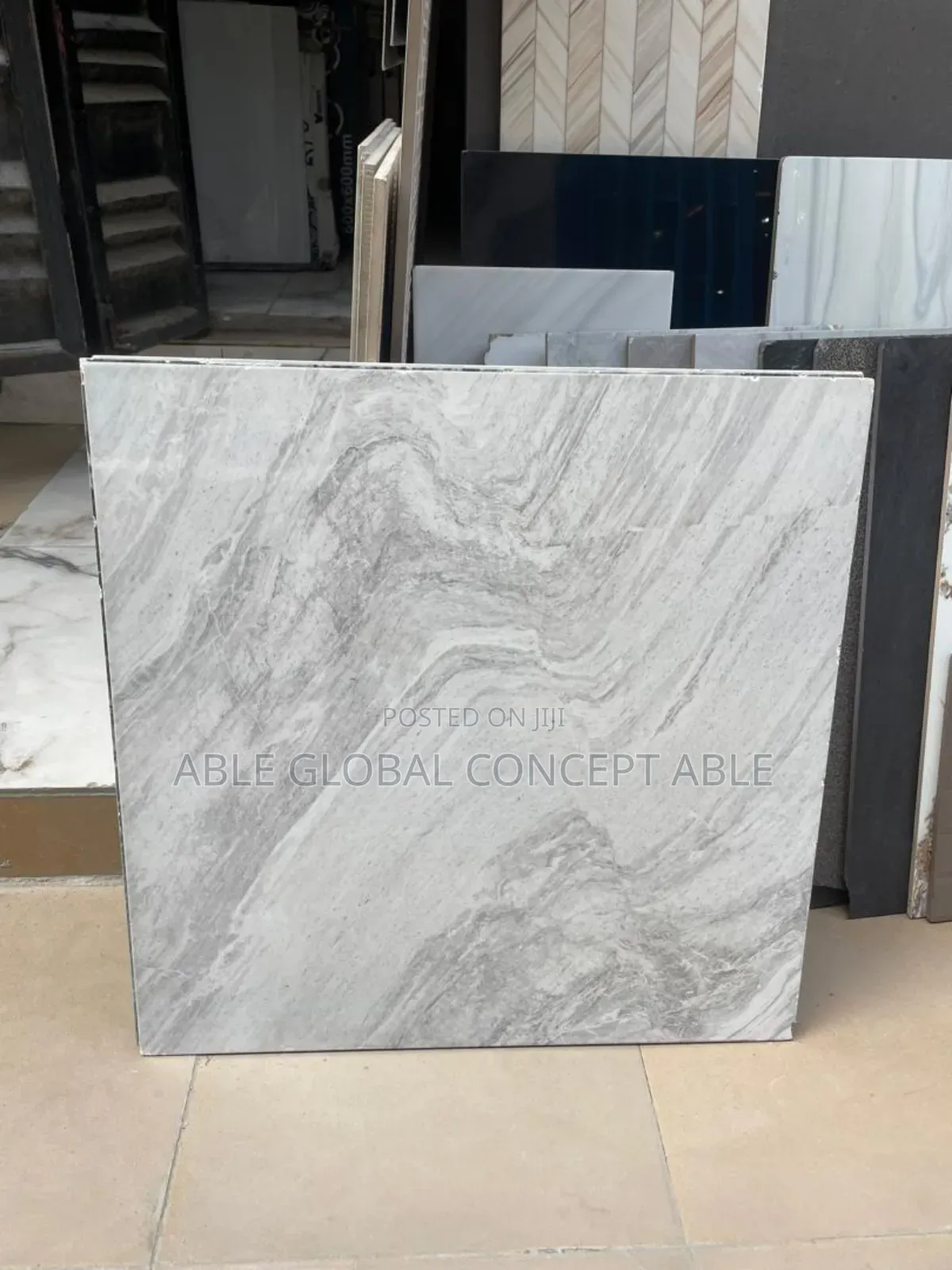 60by 60 Tiles Gray Wave