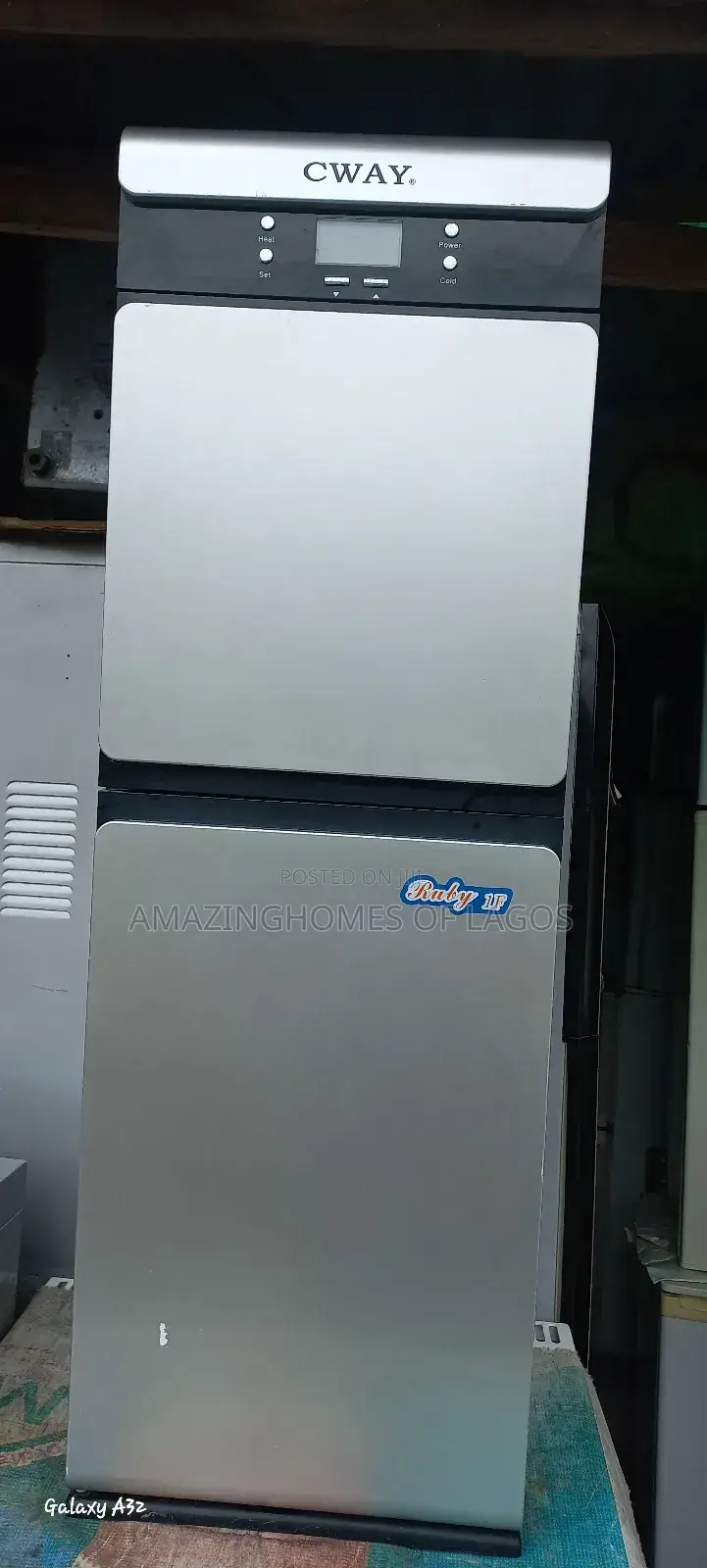 Double Door Dispenser With Fridge