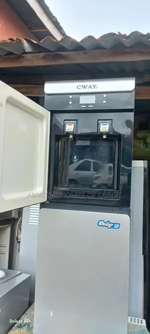 Double Door Dispenser With Fridge