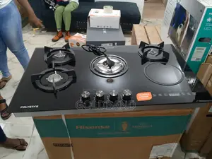 4+1 (Electric) Polystar Inverter Gas Hob With Metal Knob