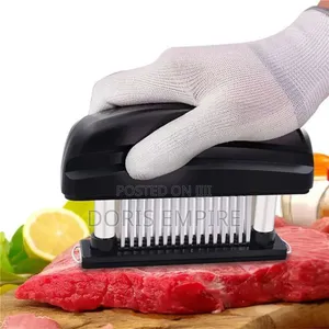 48-Blade Stainless Steel Manual Meat Tenderizer.