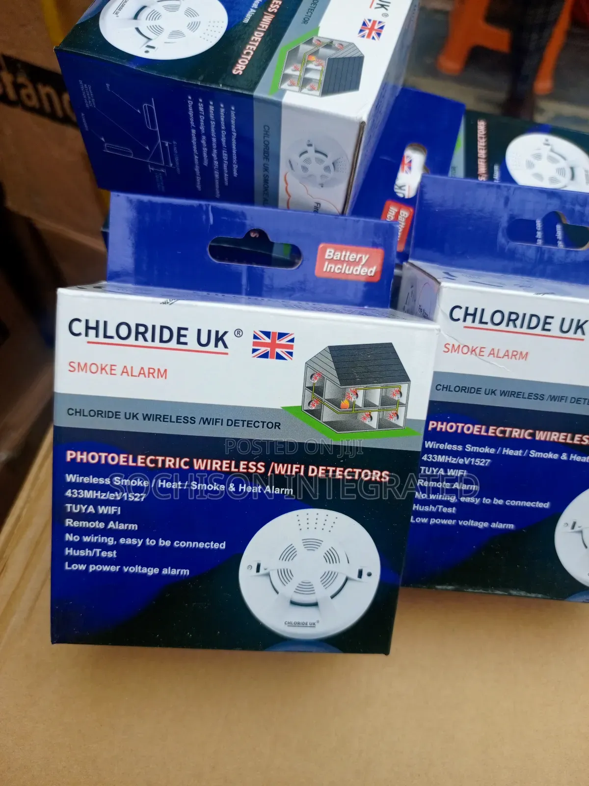 Wireless /Wifi Smoke Detector With Panel
