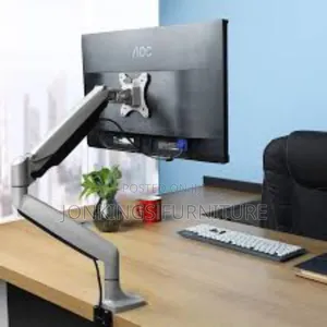 Height Adjustable Single Monitor Hanger