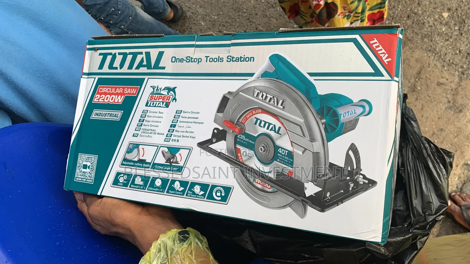Total Circular Saw Machine 2200w 9 Inches
