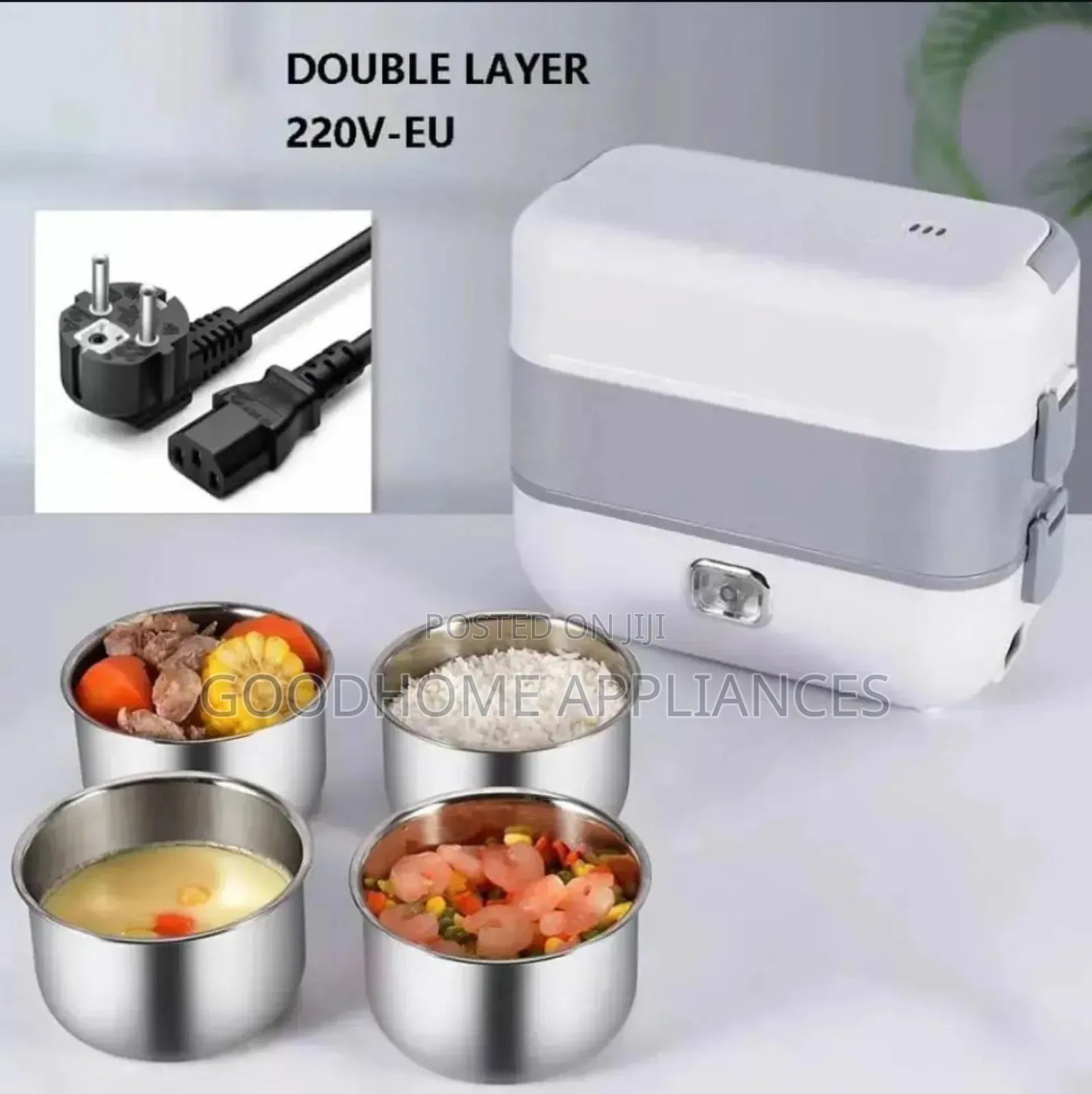 Double Layers Electric Cooking Lunch Box