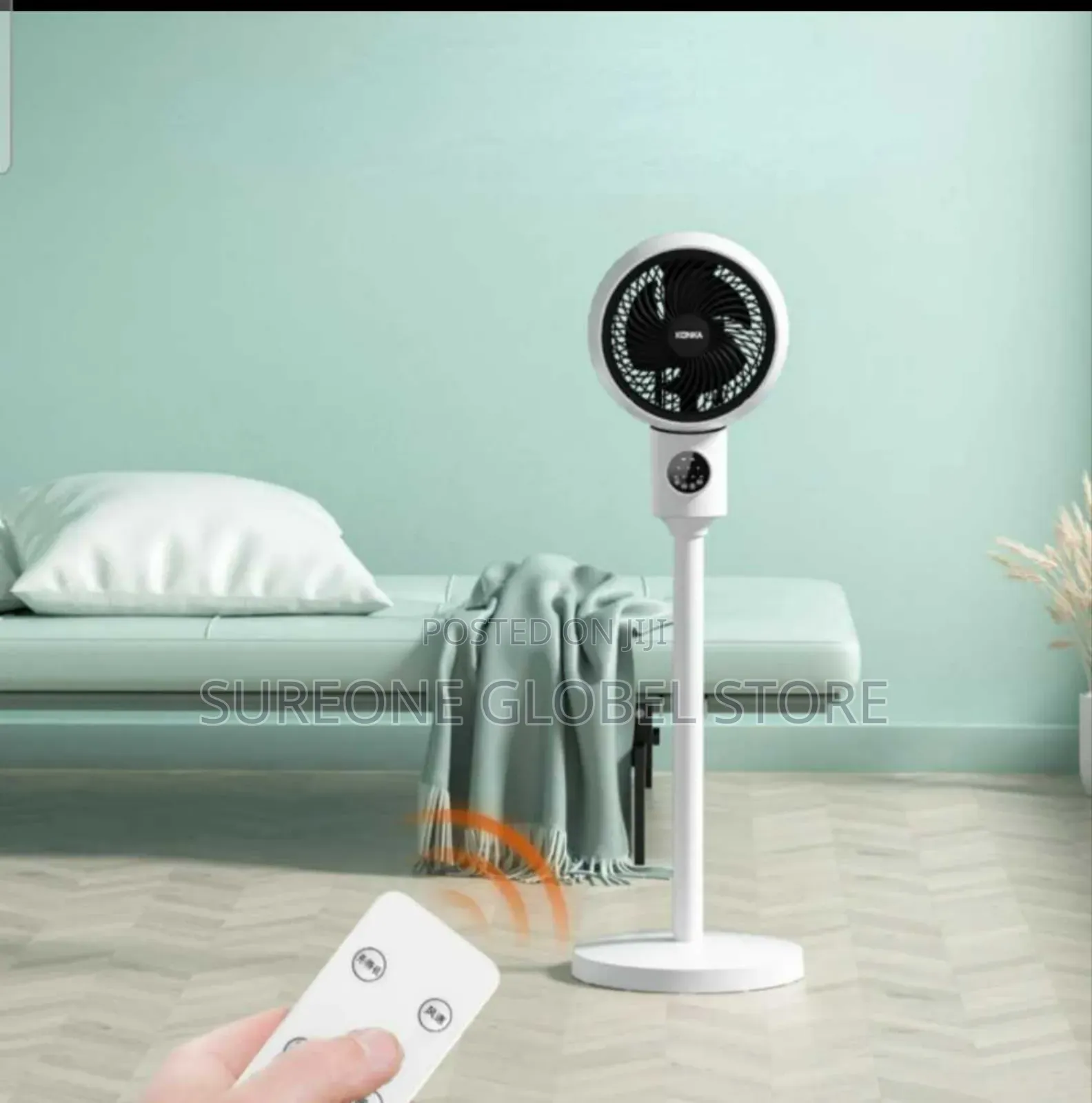 3D Oscillating Standing Fan