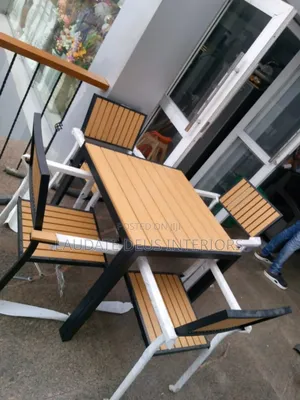 New Imported 4 Seaters Wooden Garden Chairs and Table