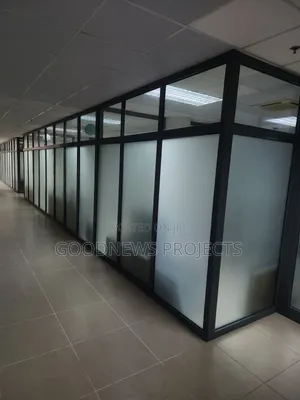 Frosted Aluminium Office Partitioning