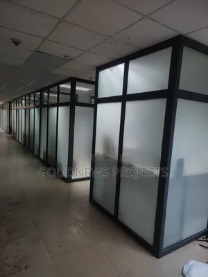 Frosted Aluminium Office Partitioning