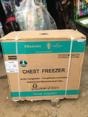 Original Hisense Black Chest Freezer With Glass Top 250SH