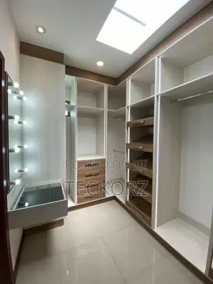 Walk in Closet With LED Dressing Mirror
