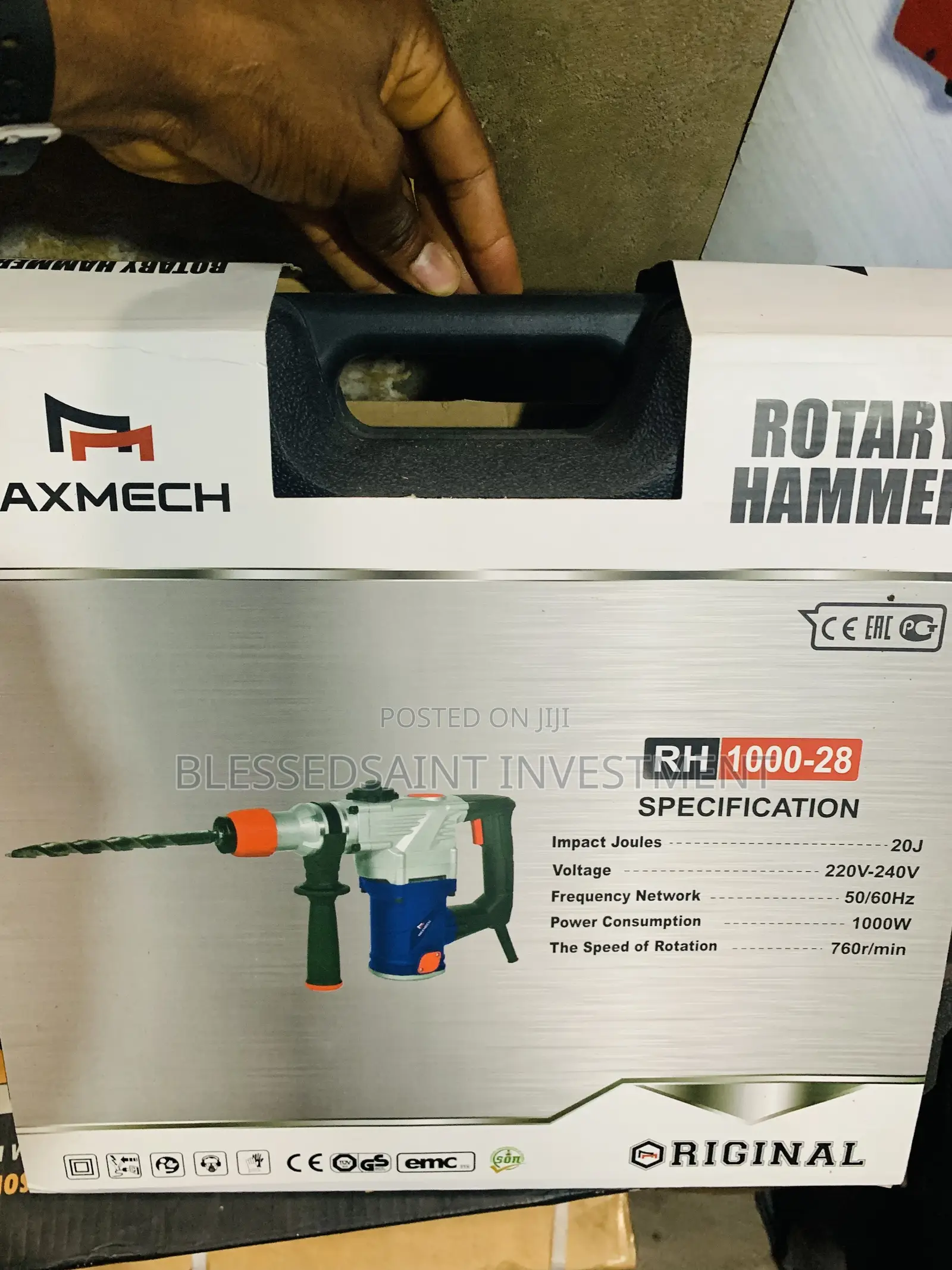 Maxmech 28mm Rotary Hammer Machine