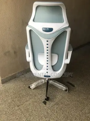 Gray Executive Office Swivel Chair With Headrest